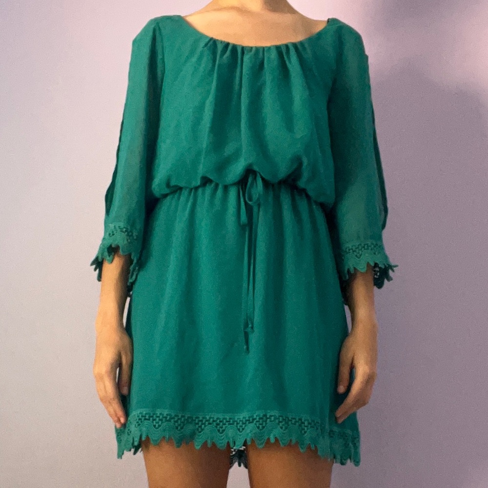 teal dress size small